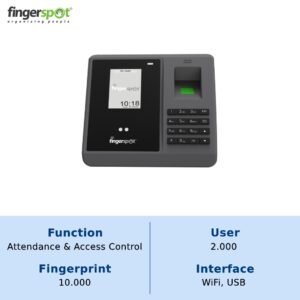 FINGERSPOT Mesin Absensi Wajah dan Fingerprint Revo WF-206BNC